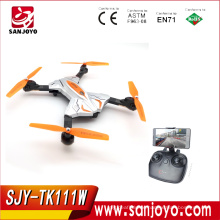 TK111 HW Foldable RC Drone 0.3M wifi Cam 720P HD Lens controller with vibration sense SJY-TK111HW